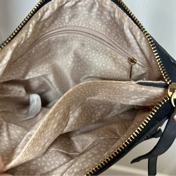 VR NYC O-Ring Puller Flap Over Messenger Shoulder/ crossbody Bag/purse Blue - Picture 4 of 7